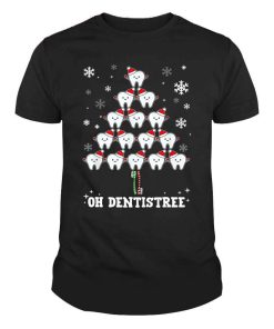 Oh Dentistree Funny Christmas Tree Dental Hygiene Xmas Unisex Men Women Shirt