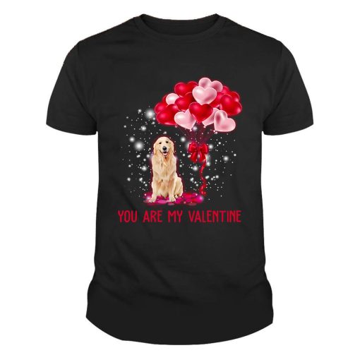 You Are My Valentine Golden Retriever Dog Christmas Tshirt