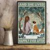 And She Lived Happily Ever After Girl With Boxer Dog Poster 2 And She Lived Happily Ever After Girl With Boxer Dog Poster