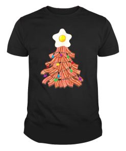 Bacon Christmas Tree Egg Top Funny Pork Lover Gift Shirt