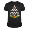 Baseball Christmas Tree Santa Hat Xmas Gift Unisex TShirt