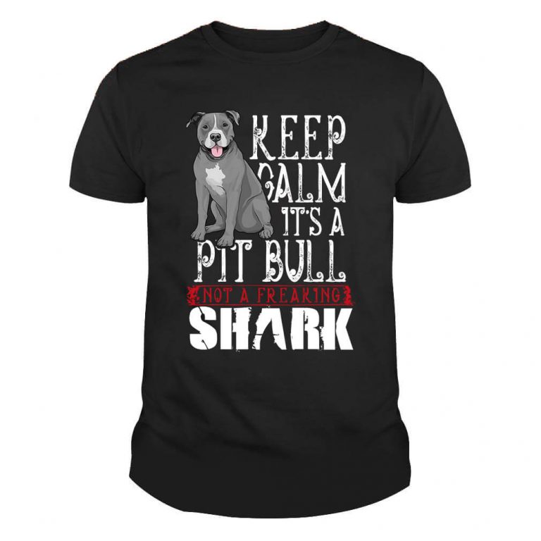 Keep calm Its a Pitbull, not a freaking Shark