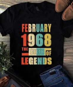 February 1968 The Birth Of Legends Vintage Unisex Shirt