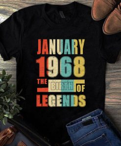 January 1968 The Birth Of Legends Vintage Unisex Shirt