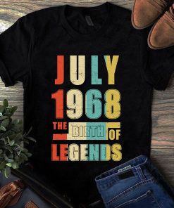 July 1968 The Birth Of Legends Vintage Unisex Shirt