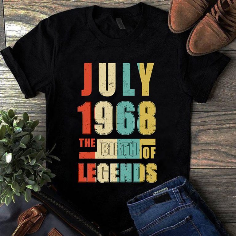 July 1968 The Birth Of Legends Vintage Unisex Shirt
