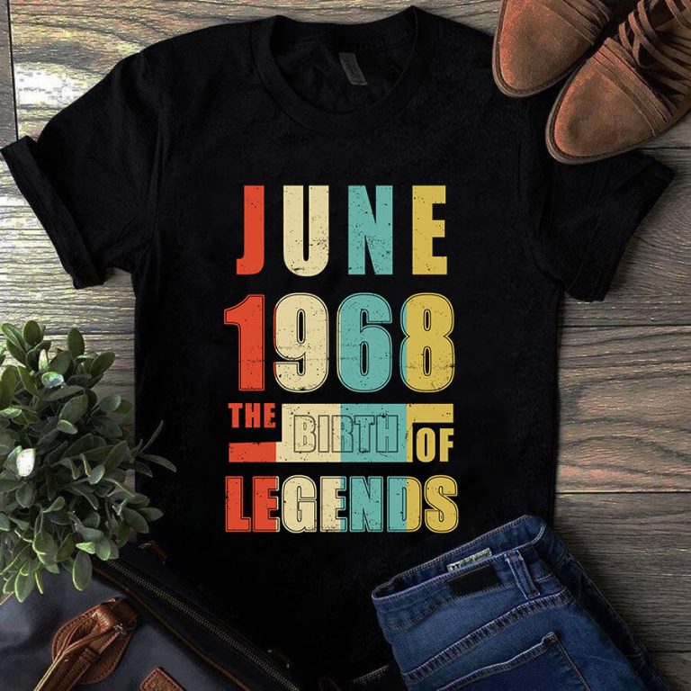 June 1968 The Birth Of Legends Vintage Unisex Shirt
