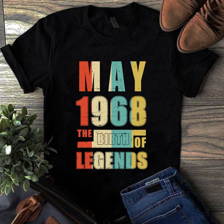 May 1968 The Birth Of Legends Vintage Unisex Shirt