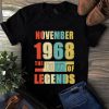 November 1968 The Birth Of Legends Vintage Unisex Shirt 3 November 1968 The Birth Of Legends Vintage Unisex Shirt