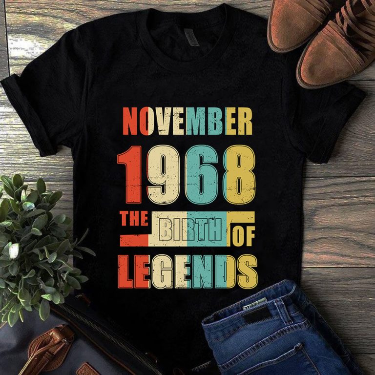 November 1968 The Birth Of Legends Vintage Unisex Shirt