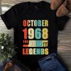 October 1968 The Birth Of Legends Vintage Unisex Shirt 3 October 1968 The Birth Of Legends Vintage Unisex Shirt