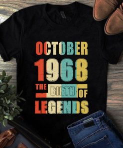 October 1968 The Birth Of Legends Vintage Unisex Shirt