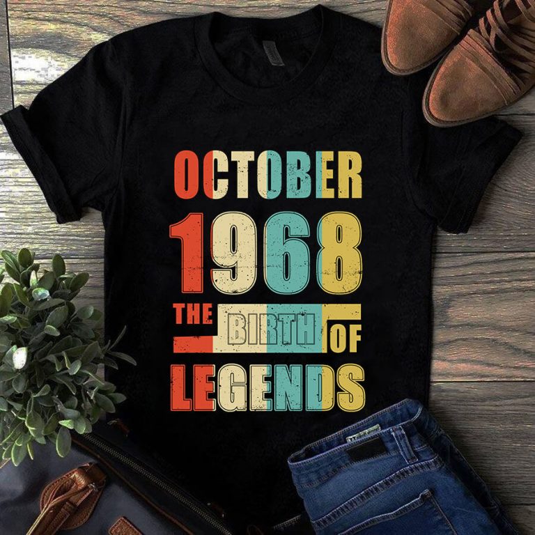 October 1968 The Birth Of Legends Vintage Unisex Shirt