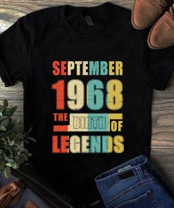September 1968 The Birth Of Legends Vintage Unisex Shirt