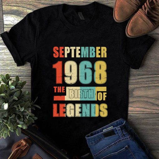 September 1968 The Birth Of Legends Vintage Unisex Shirt