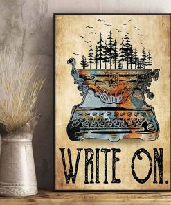 Write On Typewriter Vintage Poster
