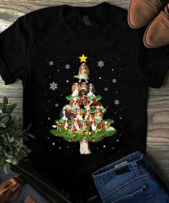 Cavalier King Charles Spaniel Christmas Tree Dog Xmas Light Gift TShirt