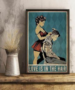 Love Is In The Hair Hairdresser Poster