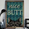 Nice Butt Black Cat Vintage Funny Poster