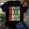 January 1988 The Birth Of Legends Vintage Unisex Tshirt 3 January 1988 The Birth Of Legends Vintage Unisex Tshirt
