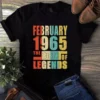 February 1965 The Birth Of Legends Vintage Unisex Tshirt 2 February 1965 The Birth Of Legends Vintage Unisex Tshirt