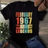 February 1967 The Birth Of Legends Vintage Unisex Tshirt 2 February 1967 The Birth Of Legends Vintage Unisex Tshirt