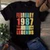 February 1987 The Birth Of Legends Vintage Unisex Tshirt 2 February 1987 The Birth Of Legends Vintage Unisex Tshirt