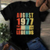 August 1977 The Birth Of Legends Vintage Unisex Tshirt 3 August 1977 The Birth Of Legends Vintage Unisex Tshirt