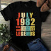 July 1982 The Birth Of Legends Vintage Unisex Tshirt 2 July 1982 The Birth Of Legends Vintage Unisex Tshirt