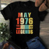 May 1976 The Birth Of Legends Vintage Unisex Tshirt