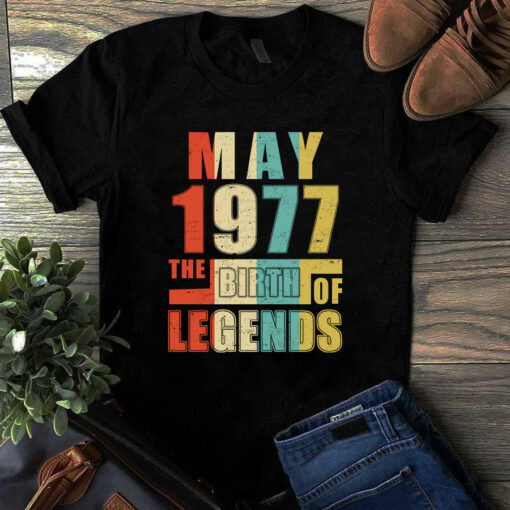 May 1977 The Birth Of Legends Vintage Unisex Tshirt