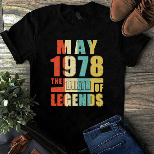 May 1978 The Birth Of Legends Vintage Unisex Tshirt