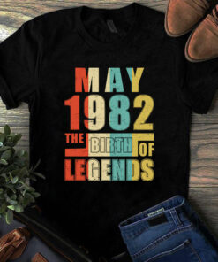 May 1982 The Birth Of Legends Vintage Unisex Tshirt