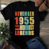 November 1955 The Birth Of Legends Vintage Unisex Tshirt 3 November 1955 The Birth Of Legends Vintage Unisex Tshirt