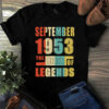 September 1953 The Birth Of Legends Vintage Unisex Tshirt 2 September 1953 The Birth Of Legends Vintage Unisex Tshirt