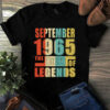 September 1965 The Birth Of Legends Vintage Unisex Tshirt 3 September 1965 The Birth Of Legends Vintage Unisex Tshirt