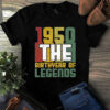 1950 The Birthyear Of Legends Vintage Tshirt 3 1950 The Birthyear of Legends Vintage Tshirt