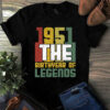 1951 The Birthyear of Legends Vintage Tshirt