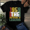 1959 The Birthyear Of Legends Vintage Tshirt 3 1959 The Birthyear of Legends Vintage Tshirt