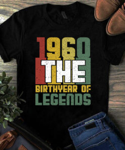 1960 The Birthyear Of Legends Vintage Tshirt