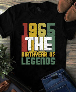 1965 The Birthyear Of Legends Vintage Tshirt