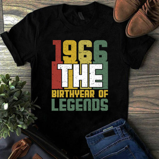 1966 The Birthyear Of Legends Vintage Tshirt