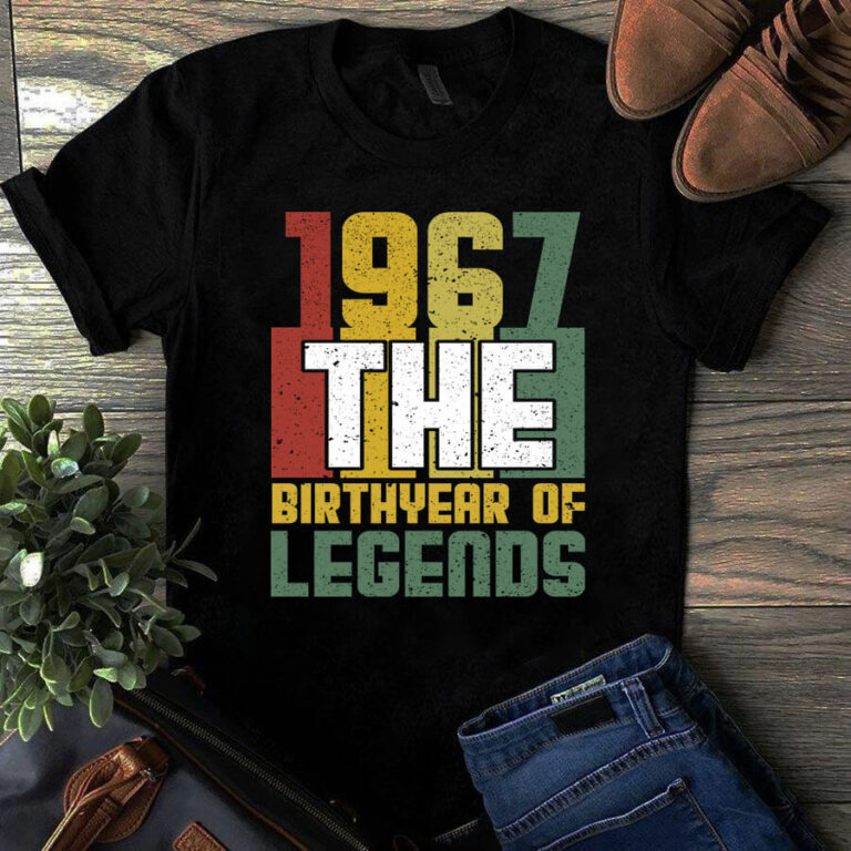 1967 The Birthyear of Legends Vintage Tshirt