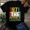 1971 The Birthyear Of Legends Vintage Tshirt 3 1971 The Birthyear of Legends Vintage Tshirt