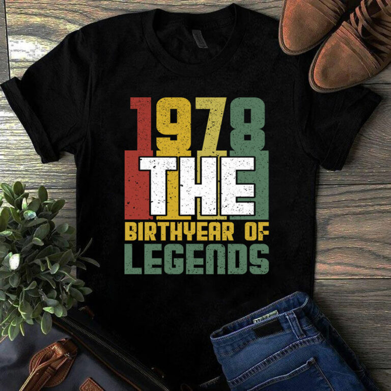 1978 The Birthyear of Legends Vintage Tshirt