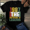 1987 The Birthyear of Legends Vintage Tshirt