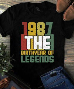 1987 The Birthyear Of Legends Vintage Tshirt