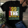 1990 The Birthyear of Legends Vintage Tshirt