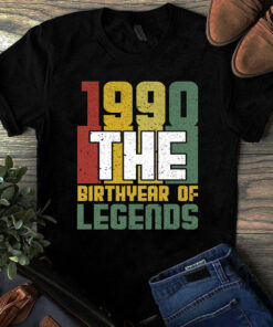 1990 The Birthyear Of Legends Vintage Tshirt