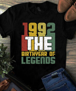 1992 The Birthyear Of Legends Vintage Tshirt